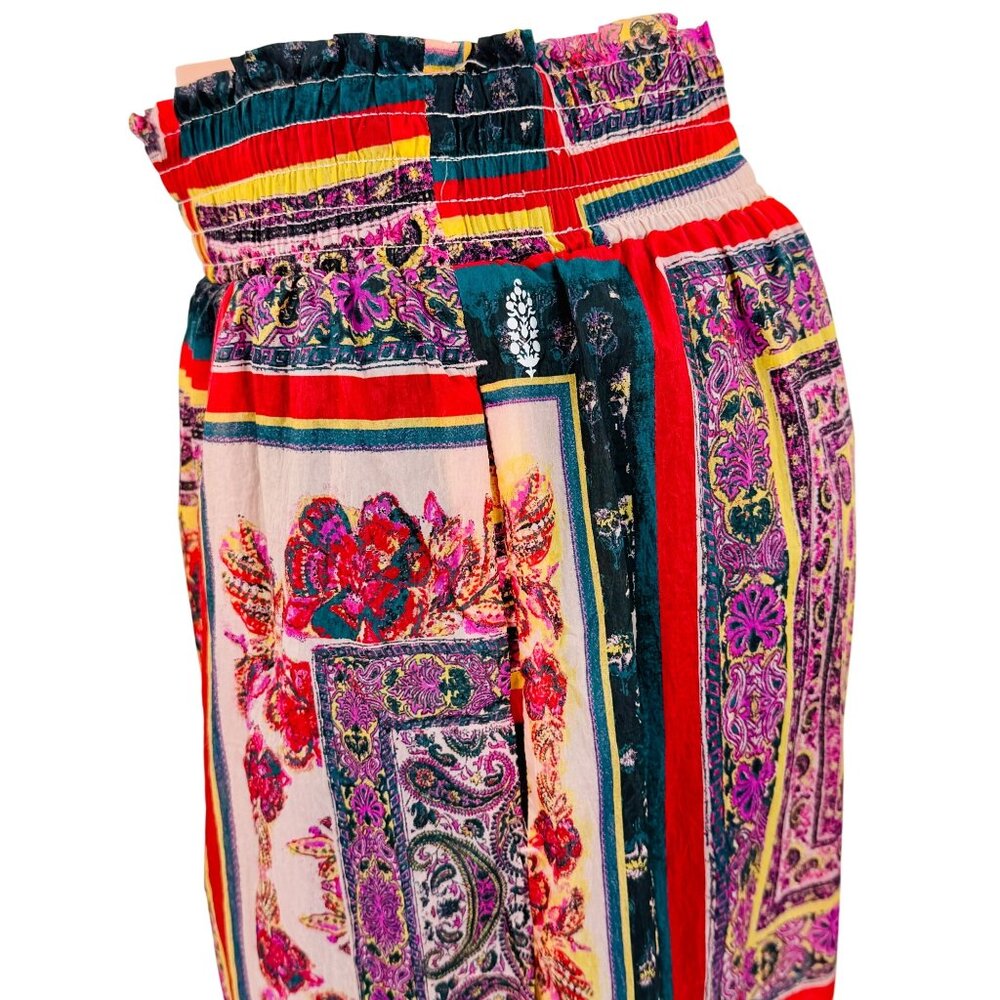 NWT Free People Movement Slouchy Multicolored Tapestry Printed Pants - Picture 15 of 16
